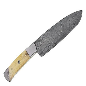 Cuchillo de Cocina de Acero de Damasco con Mango Ergonómico de Madera para Chefs Profesionales, Cocineros Caseros y Preparación de Alimentos en Restaurantes - Product Image 6