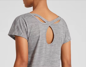 T-shirt pour femme en polyester 100% sur mesure, t-shirts imprimés écologiques pour femme - Product Image 4