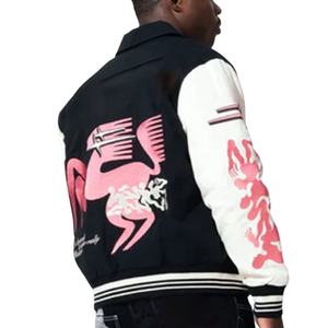 Wholesale Oversized <b>Yellow</b> Front Custom Logo Windproof Embroidered Motorcycle Jacket Men Autumn - Product Image 4