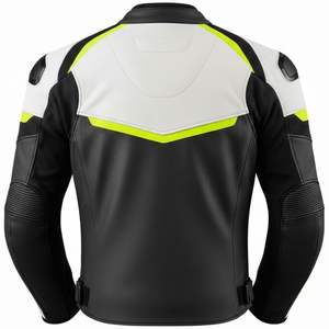 แจ็คเก็ตมอเตอร์ไซค์หนังกันน้ำพิมพ์ลายสำหรับทุกเพศ ขายตรงจากโรงงาน พร้อมผ้าคอร์ดูร่าและตัวเลือกปรับแต่งได้ - Product Image 2