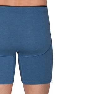 Calzoncillos bóxer de cintura media para hombre al por mayor, transpirables, de secado rápido, de malla elástica, ropa interior de punto suave, cómodos, con cintura elástica, para uso diario. - Product Image 3