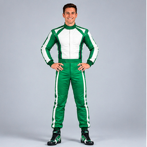 Traje de Motociclismo para Hombre, Verde y Blanco, Manga Larga, Poliéster/Nailon, Impermeable, Secado Rápido, para Todas las Temporadas, Precio Económico, OEM Personalizado - Product Image 3