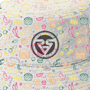 หมวกบักเก็ตพิมพ์ลายอาหารเม็กซิกัน โลโก้แบบกำหนดเอง ลายเส้นอาหาร หมวกกันแดดแบบซับลิเมชั่นสำหรับทุกเพศ หมวกชาวประมงสำหรับโปรโมทร้านอาหาร - Product Image 4