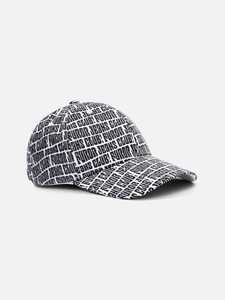 Casquette de baseball unisexe rayée marine à 6 panneaux avec logo FJG brodé, ajustement réglable, chapeau décontracté pour adultes - Product Image 1