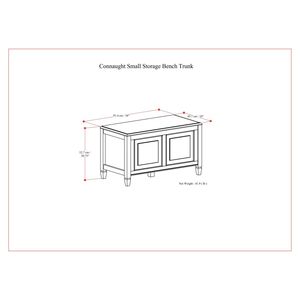 Panca contenitore piccola Connaught per mobili da camera da letto - Product Image 3