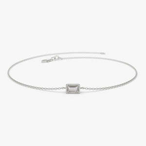Indian Handmade 925 Sterling <b>Silver</b> Gold Plated <b>Bracelet</b> Baguette Moissanite Stone Bezel Setting <b>Bracelets</b> For Women And Girls - Product Image 4