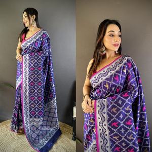 100% Pure West Bengal Handloom seda Saree suave indio y pakistaní ropa para mujeres boda y fiesta desgaste - Product Image 1