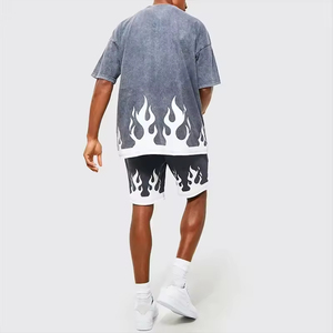 Fully Sublimation Eco-Friendly Polyester/Cotton Quick Drying Men Casual Graphic T-<b>shirts</b> Custom Print O-Neck Short Sleeve - Product Image 5