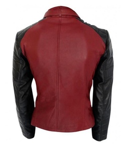 Belles vestes de motard en cuir marron doux pour femmes 100% Polyester imperméable coupe-vent élégant fermeture éclair hiver - Product Image 2