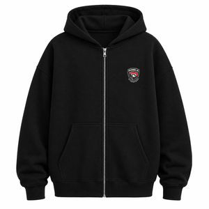 Sudadera con Capucha Personalizada, 100% Algodón, Tejido Grueso, con Cierre, Estilo Oversize, Color Sólido, Informal, de Invierno, Unisex, Transpirable y Ecológica - Product Image 1