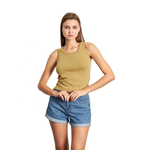Débardeur Femme Personnalisé en Coton Pur, Couleur Unie, Doux et Respirant, Idéal pour l'Été – Vente en Gros - Product Image 1
