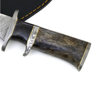 Cuchillo de Caza de Acero de Damasco de Alta Calidad, Estilo Tradicional, Hecho a Mano, Equipo para Campismo y Supervivencia al Aire Libre, OEM - Product Image 2