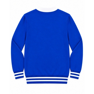 Cardigan universitaire personnalisé pour hommes et femmes, pull en tricot brodé avec boutons, style Letterman, marque privée OEM - Product Image 2