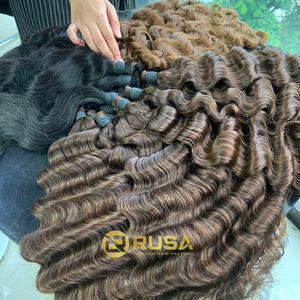 Extensiones de Cabello Humano Virgen Vietnamita Rusa a Granel, Doble Trama a Máquina, Súper Doble Trama, 100g, Puntas Completas, Todos los Colores, Personalizables - Product Image 3