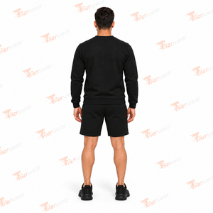 Nuevo Diseño Conjunto de Sudadera y Pantalones Cortos de Verano para Hombre, Ropa Casual para Gimnasio y Calle, Ligera, Personalizada, OEM, Marca Privada, Proveedor de Fábrica - Product Image 4