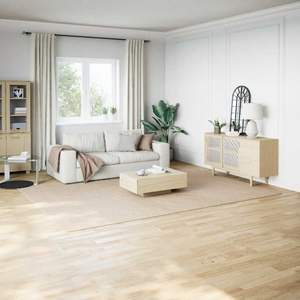 Tappeto Shaggy 100% Poliestere Beige 240 x 340 cm, Set Tappeti Antiscivolo - Product Image 1