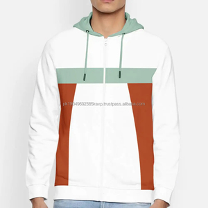 Sweat à capuche zippé en coton épais d'hiver de qualité supérieure 400GSM, design streetwear surdimensionné, production directe d'usine OEM ODM - Product Image 1