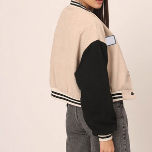 High Quality Custom Made Women Varsity <b>Jacket</b> Wool Raw Breathable Regular Sleeves Letterman Baseball <b>Jacket</b> - Product Image 3