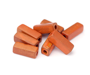 Perles en bois rectangulaires, forme et couleur personnalisées, perles en bois façonnées et dimensionnées, produit artisanal indien - Product Image 1