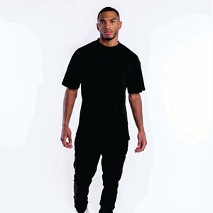 T-shirt oversize pour homme, 100% coton, manches courtes, vêtements de sport, vêtements de gym, respirant, écologique - Product Image 1