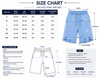 Shorts décontractés pour hommes de qualité supérieure, style streetwear, pour la gym, le fitness, la course estivale, effet délavé et usé.