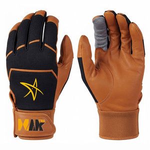 Factory Wholesale Male Heavy Duty Leather <b>Baseball</b> Batting <b>Gloves</b> Durable Palm Superior Grip <b>Baseball</b> <b>Gloves</b> For Men's - Product Image 1