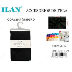 ILAN Tessuto Nero 100x150 Cm Accessorio Tessile per Arredamento Casa - Product Image 3