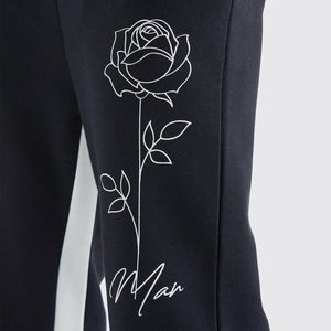 Pantalones de hombre con logotipo personalizado, rayas, 100% algodón, corte suelto, estilo flare, cintura elástica, calidad premium. - Product Image 6