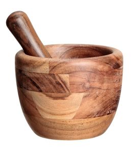 Smooth Finish Wooden Mortar & Pestle <b>Set</b> For Grinding Dry Masala <b>Herbs</b> Seeds <b>And</b> Kitchen Ingredients - Product Image 6