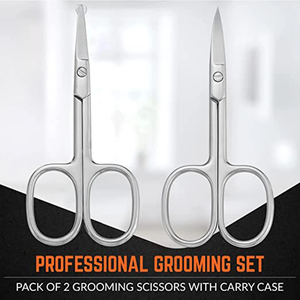 Professional Sharp <b>Barber</b> Scissors Stainless Steel Curved <b>Blade</b> Right-Handed Hair Cutting Shears For Superb Slide Trimming - Product Image 3