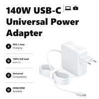 Adaptor Daya Universal USB-C 140W PD 3.1 Pengisi Daya GaN Tipe-C Untuk MacBook Pro HP Dell Lenovo Laptop dan perangkat lainnya