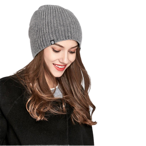 100% Pure Wool <b>Winter</b> Bucket <b>Hat</b> Cross-Border Fashion Solid Color Outdoor Warm Pullover Ear Protection Knitted Cap - Product Image 1