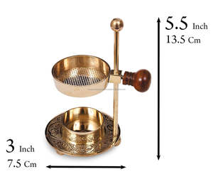 Quemador de Incienso de Latón con Diseño Ajustable para Velas T-Light o Carbón, Resina para Calentar, Fragancia para el Hogar y Regalo Espiritual - Product Image 6
