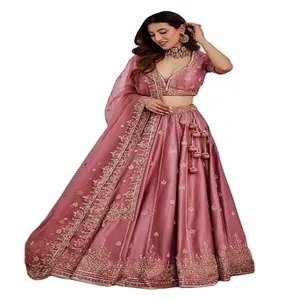 인도 제조업체의 결혼식 및 파티 착용을위한 새로운 디자이너 웨딩 Lehenga Choli 도매 가격으로 제공