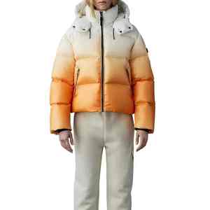 Wholesale Fashion Black Winter <b>Clothing</b> Designer Coats Custom Soft Waterproof Outdoor Plus Size Bubble Men's Hooded Front - Product Image 3