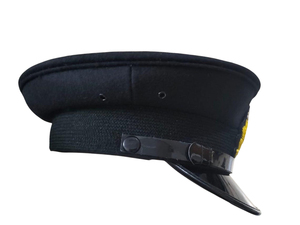 Superior Ceremonial Cap Light Shell black Rope Trim Black Brim Badge Emblem Formal Headwear Export - Product Image 2