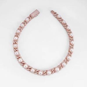 CONCEPTION 925 Sterling Silver 15mm Moissanite Pearl Cuban Necklace for Unisex Hiphop Jewelry <b>Iced</b> <b>Out</b> <b>Chain</b> Necklace Gift - Product Image 5