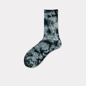 Calcetines de Algodón Tejido con Tinte Degradado Multicolor de Alta Calidad, Calcetines Unisex con Logotipo Personalizado - Product Image 5