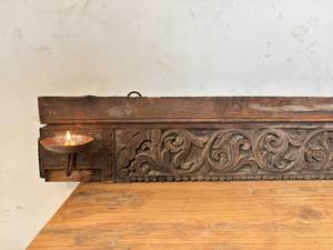 Panel de Madera de Teca Antigua con Grabado Fino, Estilo Moderno de Mediados de Siglo, Artesanía, Decoración de Pared para Hogar u Oficina, Muebles de Exterior - Product Image 5