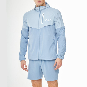 Ensemble de survêtement court pour homme, tissé, respirant, extensible dans les quatre sens, avec logo personnalisé, haute qualité, idéal pour la course et le quotidien – Vente flash - Product Image 1