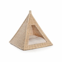 Cesta de mimbre trenzado para perros, sofá premium para cachorros, cama tipo lounge, camas para mascotas a precio económico y otros accesorios