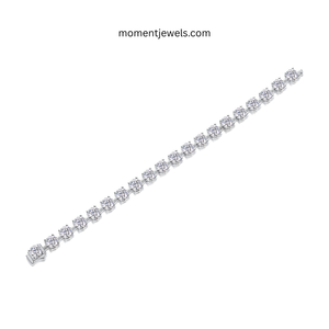 Pulsera de Moissanita de Lujo, 122g, Plata de Ley 925 Sólida, Cadena Geométrica, Elegante y Dulce para Mujer, Ideal para la Noche - Product Image 5