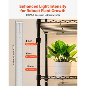Espositore per Piante da Interno a 6 Livelli a Doppia Fila con Luce LED per Coltivazione Alimentata tramite USB, 180 cm di Altezza, 200W, Timer FU - Product Image 3