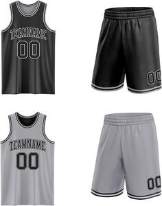 Conjunto de Uniforme de Baloncesto Sublimado de Alta Calidad con Tela de Malla Transpirable para Hombres y Equipos Juveniles, para Práctica y Competencia - Product Image 3