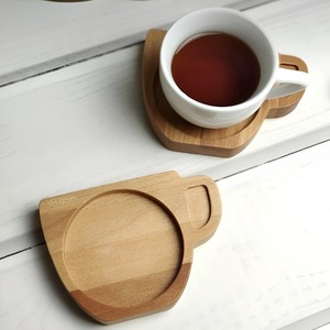 Posavasos de Madera Ecológico, Ligero, Portátil y Atractivo para Tazas, Ideal para la Mesa (Solo para Exhibición de Tazas) - Product Image 3