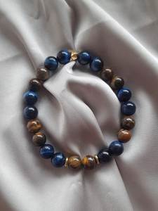 Bracelet en résine coloré fait main, écologique, Feng Shui, perles extensibles, accessoires de bijoux pour femmes, style tendance - Product Image 4