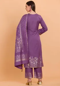 Conjunto de Traje Salwar Kameez de Pashmina sin Coser de la Marca SAFAA DILKASH para Mujer, Material para Vestido de Invierno, Venta al por Mayor - Product Image 5