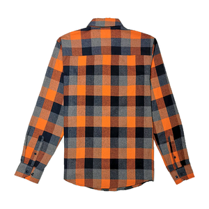 Camisa de Franela de Manga Larga Roja y Negra para Hombre con Logotipo Personalizado de Alta Visibilidad y Nuevo Diseño - Product Image 1