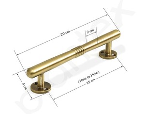Poignée de porte principale/Poignée en acier inoxydable pour porte/Poignée de tirage-poussée de 8 pouces/Garantie de 3 ans - Product Image 2