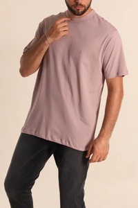 Camiseta de Punto Casual para Hombre EVER GLOW, Manga Corta, Cuello Redondo, Viscosa/Algodón, Transpirable, Ecológica, Antiarrugas, Teñido Liso, 160g - Product Image 5
